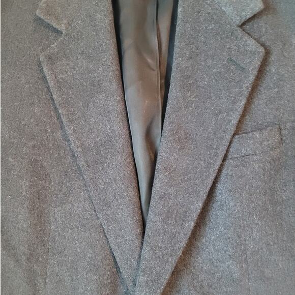VTG Lord & Taylor 100% Cashmere Sport Coat 44R Gray Blazer Jacket Soft - Picture 3 of 11